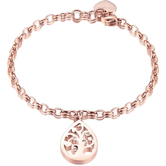 Bracelet Sagapo Woman Rugiada in Steel Cristallo SRU12 - SRU12